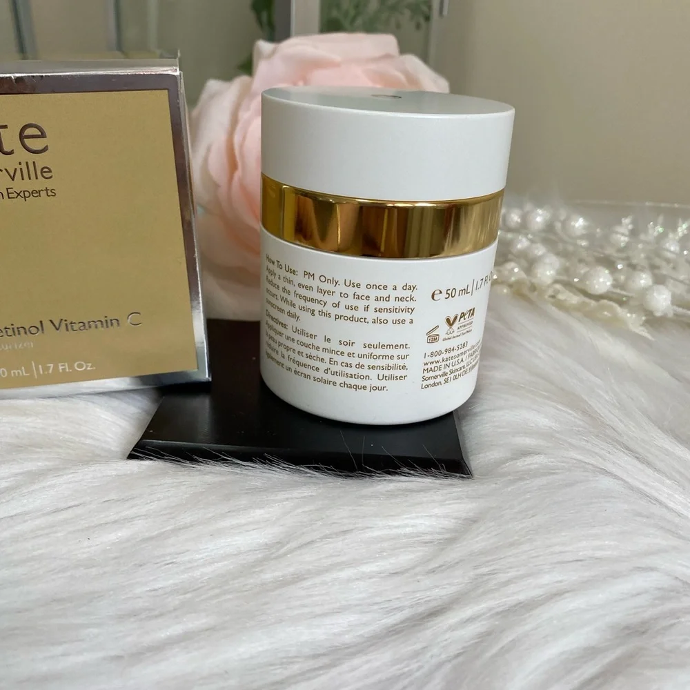 Kate Somerville Retinol Vitamin C Moisturizer Anti Aging Overnight Cream🤎NEW - Picture 6 of 12